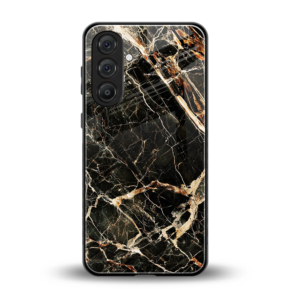 Midnight Gold back phone cover | glass case for samsung galaxy a17 5g