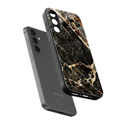 Midnight Gold sleek samsung galaxy a14 5g cover with tempered glass back and TPU edges