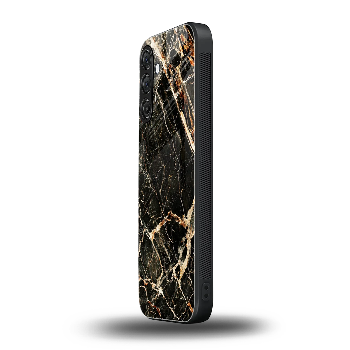 Midnight Gold samsung galaxy a17 5g mobile cover | shockproof glass phone case