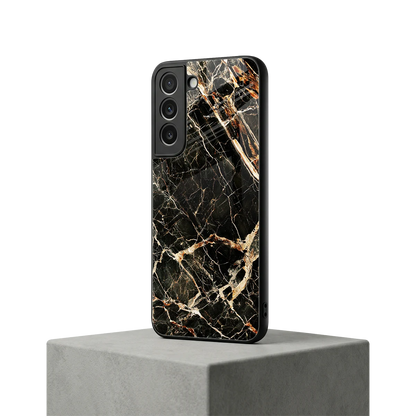 Midnight Gold samsung galaxy s22 mobile cover | shockproof glass phone case