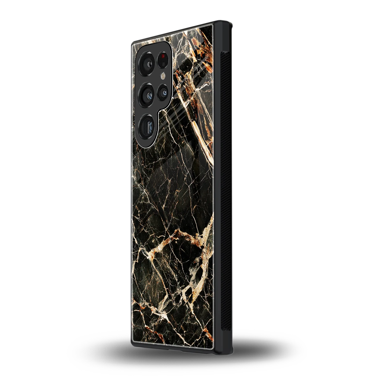 Midnight Gold samsung galaxy s23 ultra mobile cover | shockproof glass phone case