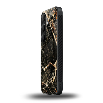 Midnight Gold samsung galaxy s24 mobile cover | shockproof glass phone case