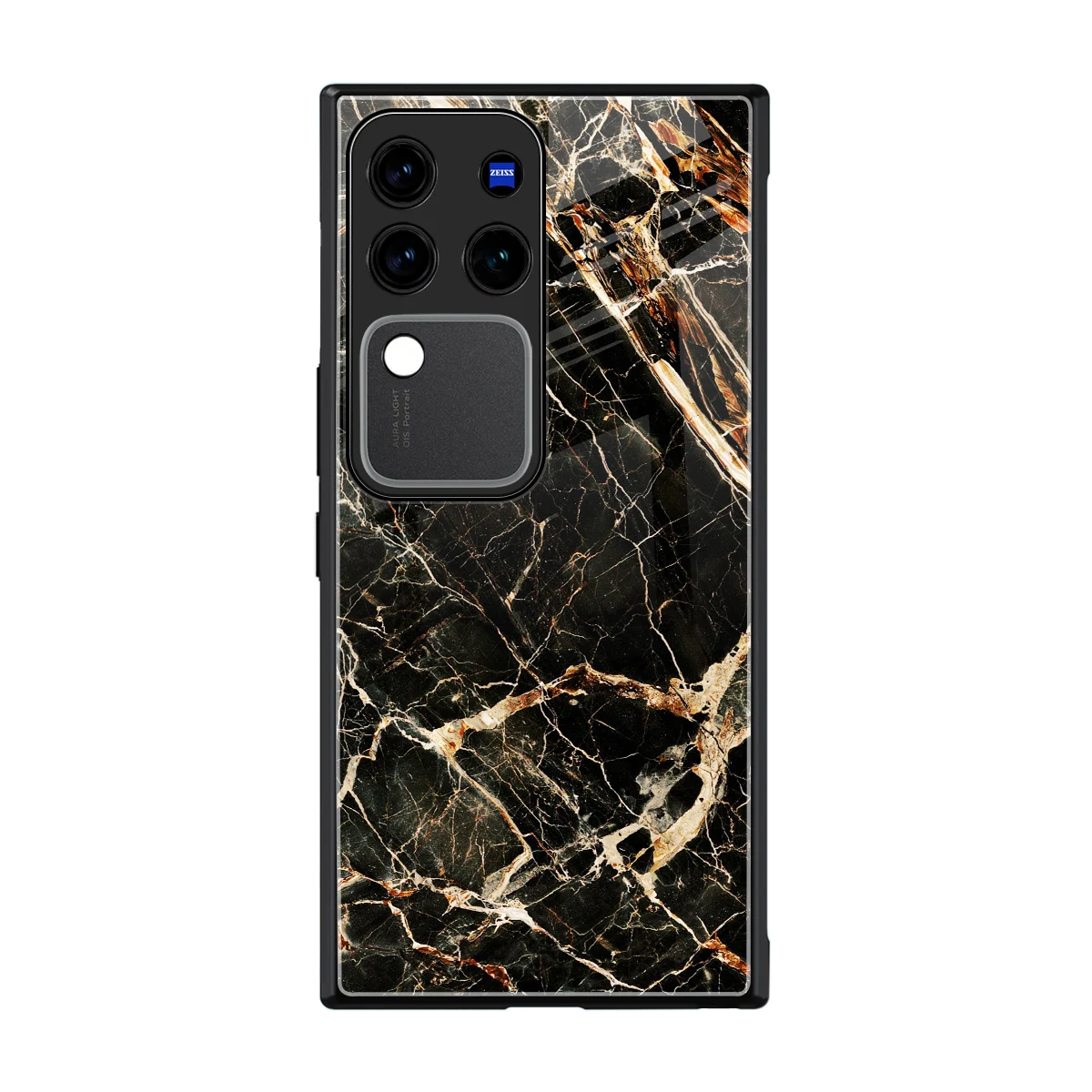 Midnight Gold back phone cover | glass case forvivo v30 pro