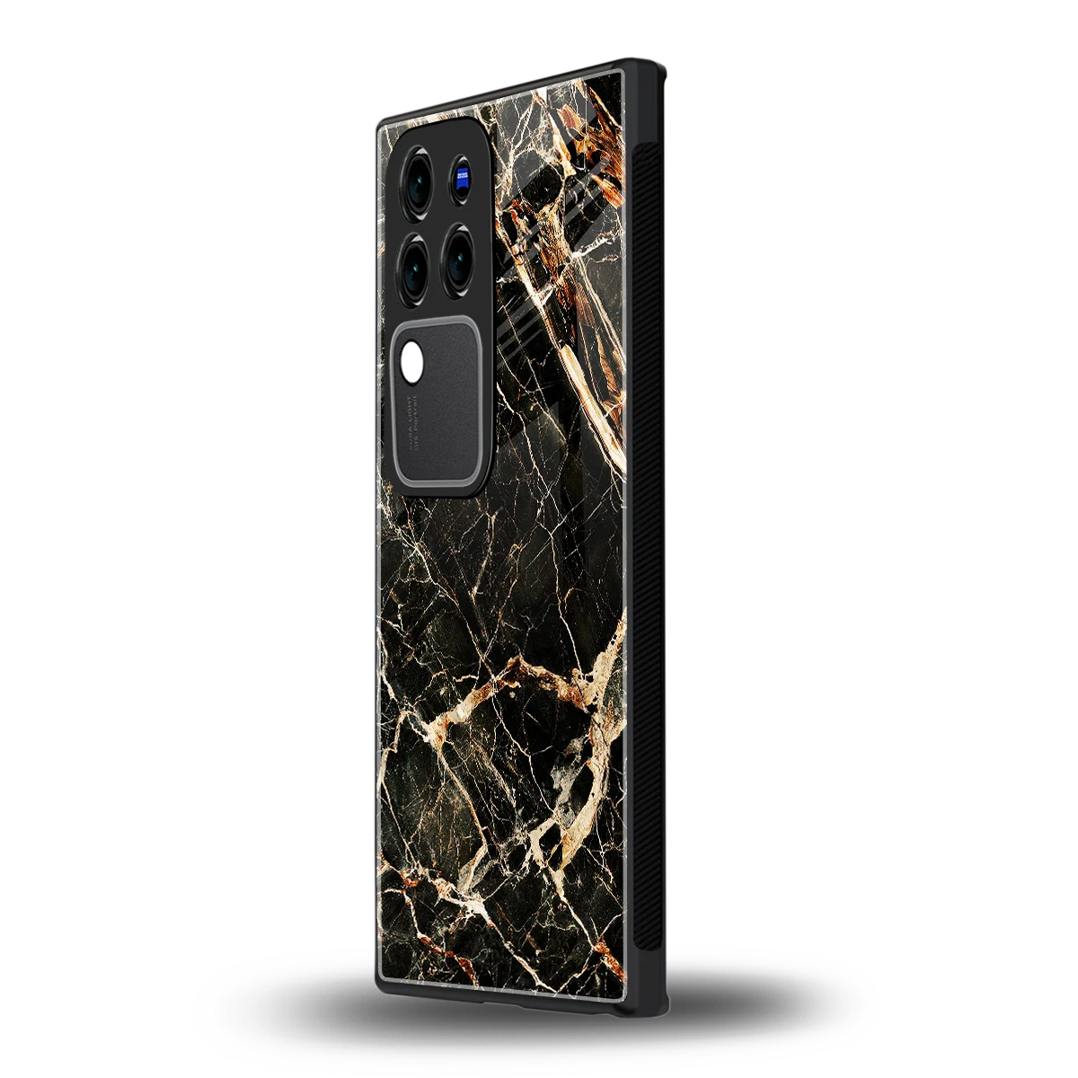 Midnight Goldvivo v30 pro mobile cover | shockproof glass phone case