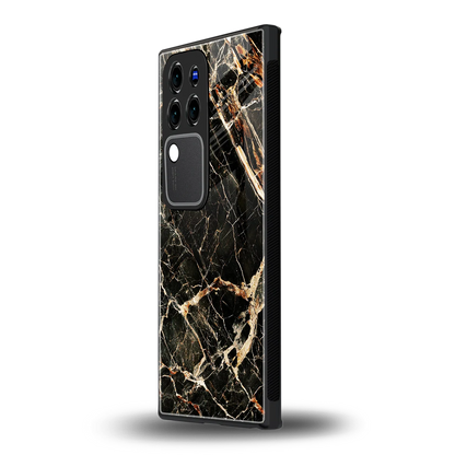 Midnight Goldvivo v30 pro mobile cover | shockproof glass phone case