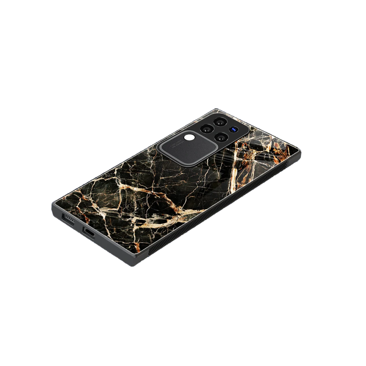 Midnight Gold stylish phone case forvivo v30 pro | glossy glass and slim fit