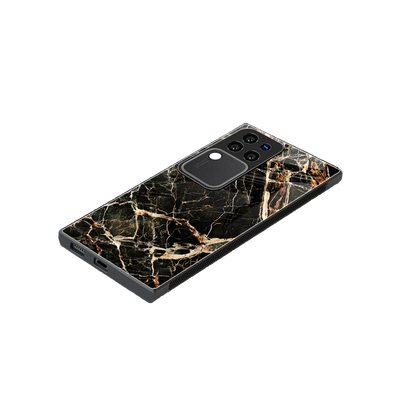 Midnight Gold stylish phone case forvivo v30 pro | glossy glass and slim fit