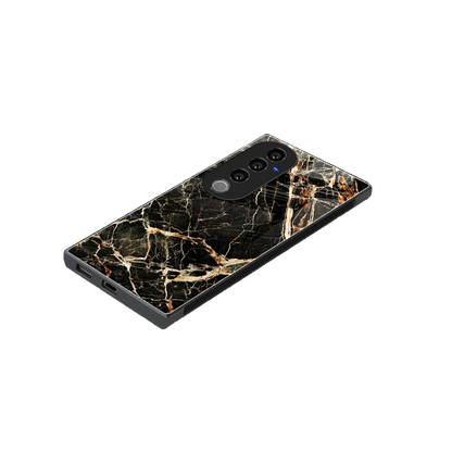 Midnight Gold stylish phone case for vivo v40 pro | glossy glass and slim fit