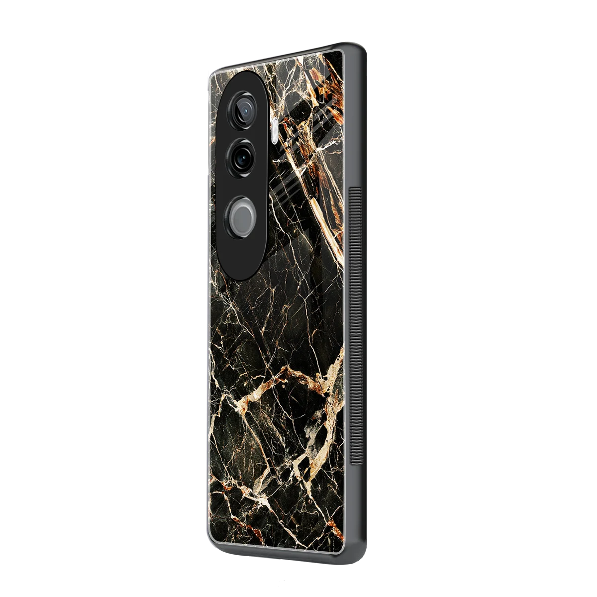 Midnight Gold vivo v40e mobile cover | shockproof glass phone case