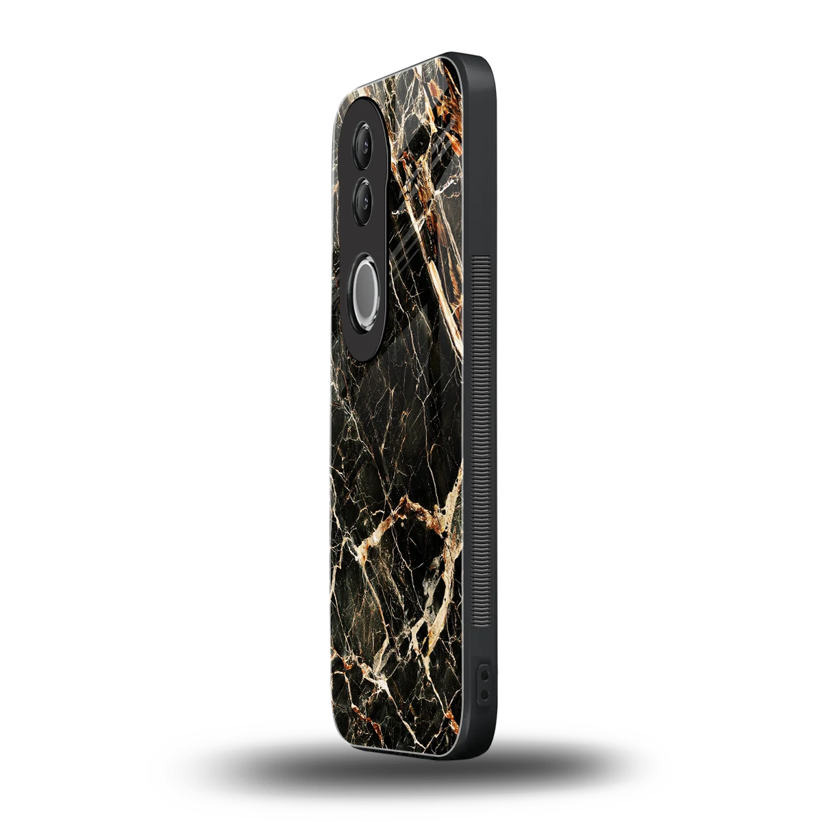 Midnight Gold vivo v50 mobile cover | shockproof glass phone case