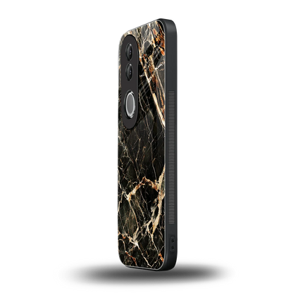 Midnight Gold vivo v50 mobile cover | shockproof glass phone case