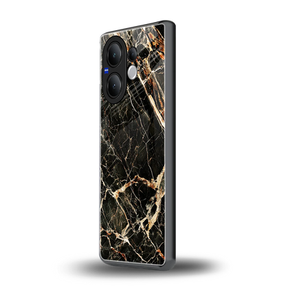 Midnight Gold vivo v60 mobile cover | shockproof glass phone case