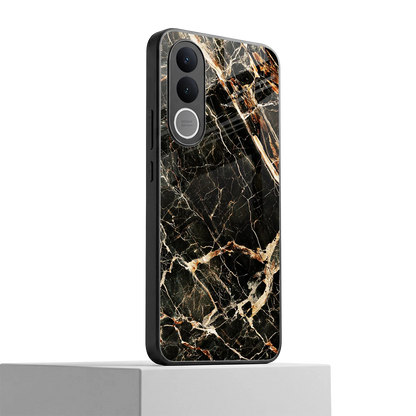 Midnight Gold vivo v70 fe mobile cover | shockproof glass phone case