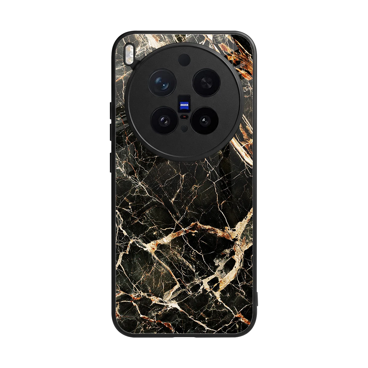 Midnight Gold back phone cover | glass case for vivo x300 pro