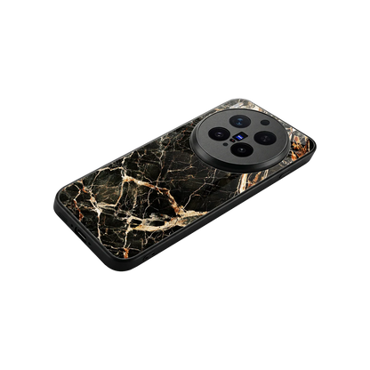 Midnight Gold stylish phone case for vivo x300 pro | glossy glass and slim fit