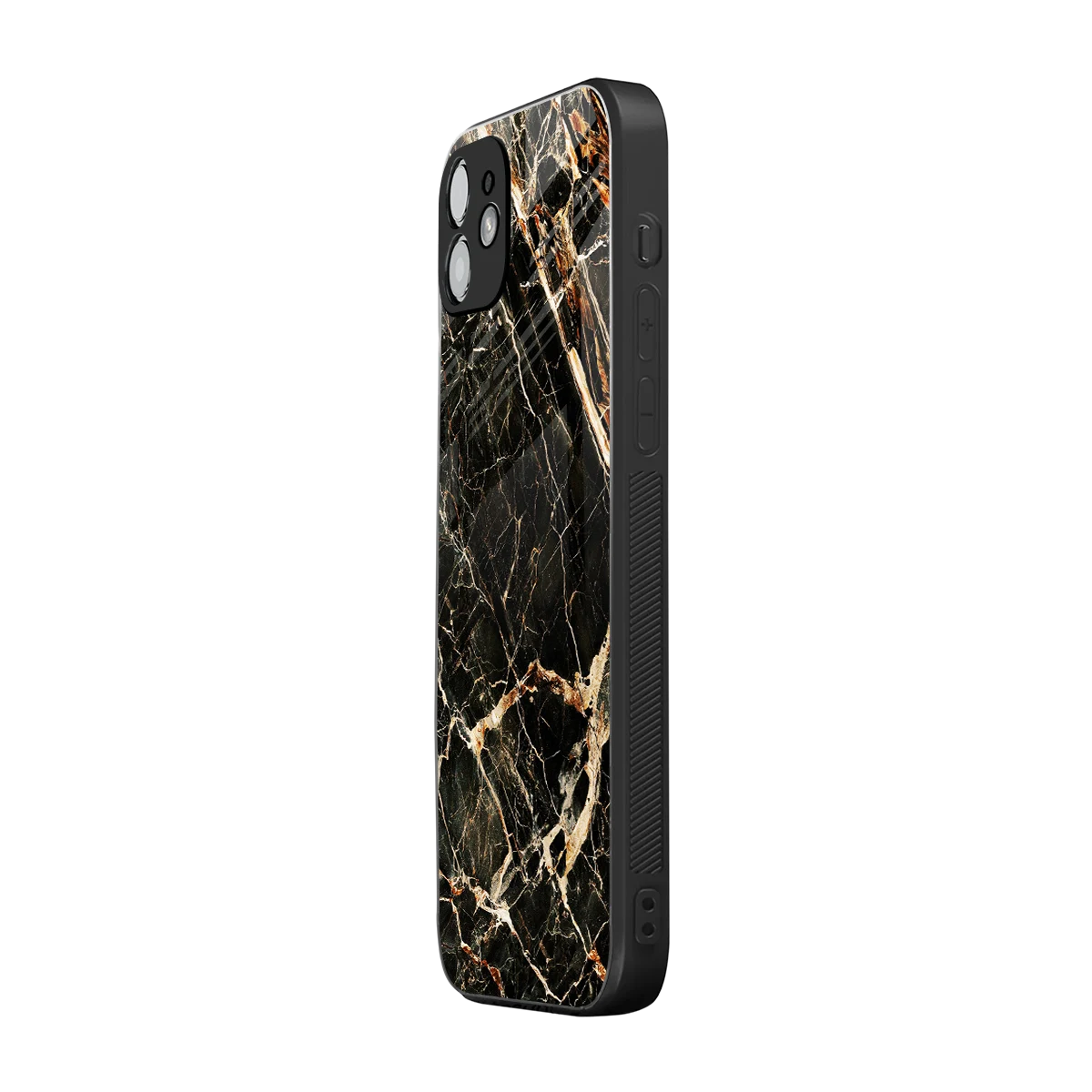 Midnight Gold iphone 12 mobile cover | shockproof glass phone case