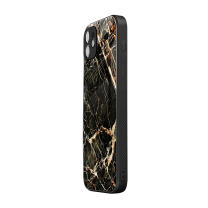 Midnight Gold iphone 12 mobile cover | shockproof glass phone case