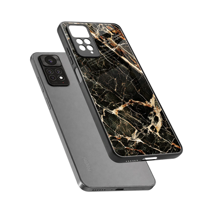 Midnight Gold sleek redmi note 11 pro cover with tempered glass back and TPU edges