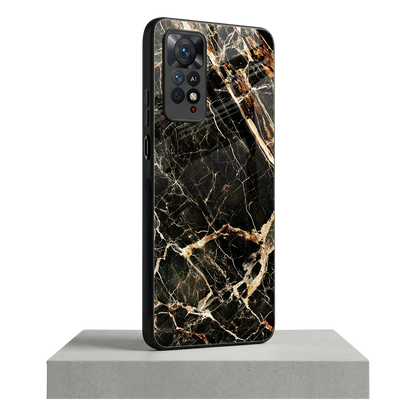 Midnight Gold redmi note 11 pro mobile cover | shockproof glass phone case