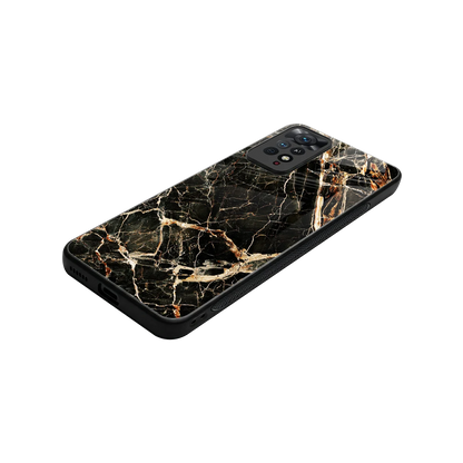Midnight Gold stylish phone case for redmi note 11 pro | glossy glass and slim fit