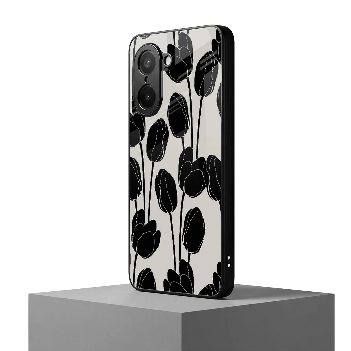 Midnight Rose oneplus nord ce5 5g mobile cover | shockproof glass phone case