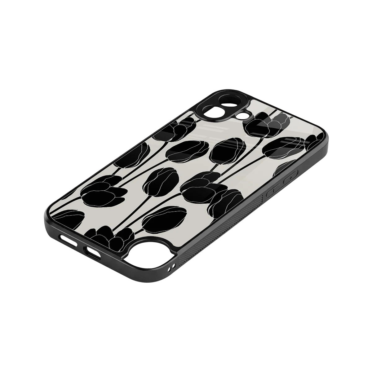 Midnight Rose stylish phone case for cmf nothing phone 1 | glossy glass and slim fit