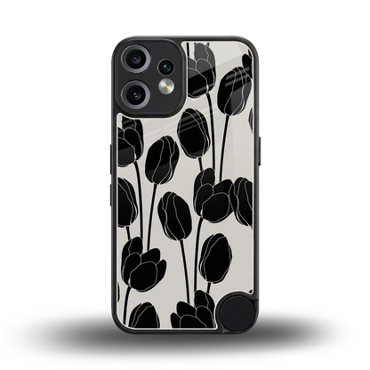 Midnight Rose back phone cover | glass case for cmf nothing phone 2 pro