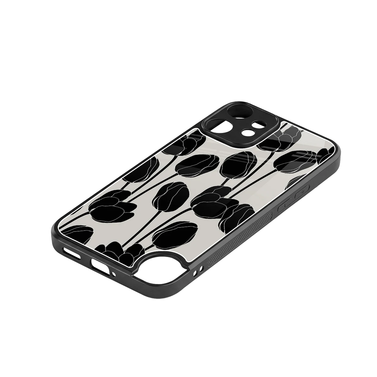 Midnight Rose stylish phone case for cmf nothing phone 2 pro | glossy glass and slim fit