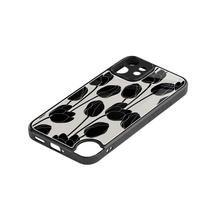 Midnight Rose stylish phone case for cmf nothing phone 2 pro | glossy glass and slim fit