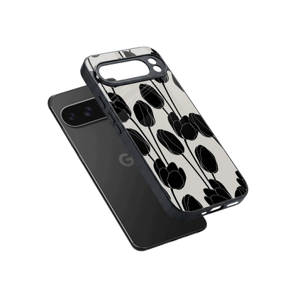 Midnight Rose sleek google pixel 10 pro xl cover with tempered glass back and TPU edges