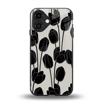 Midnight Rose Phone Case for Iphone 16 | Glass Case