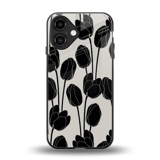 Midnight Rose Phone Case for Iphone 16 | Glass Case