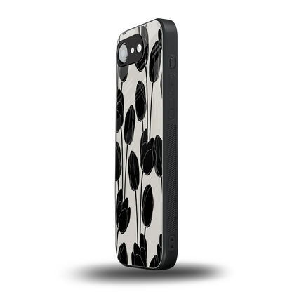 Midnight Rose iphone 16e mobile cover | shockproof glass phone case