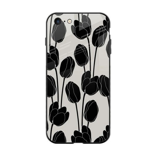 Midnight Rose back phone cover | glass case for iphone 6