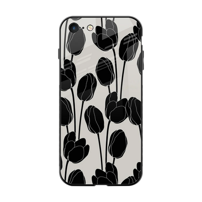 Midnight Rose back phone cover | glass case for iphone 7