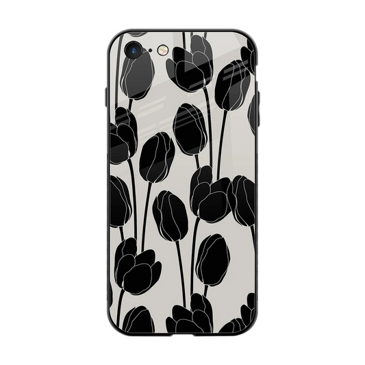 Midnight Rose back phone cover | glass case for iphone 7