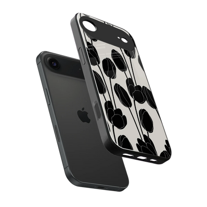 Midnight Rose sleek iphone air cover with tempered glass back and TPU edges