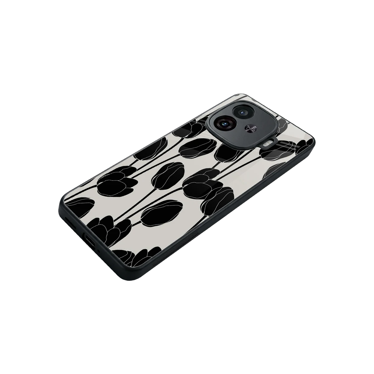 Midnight Rose stylish phone case for iqoo neo 10r 5g | glossy glass and slim fit