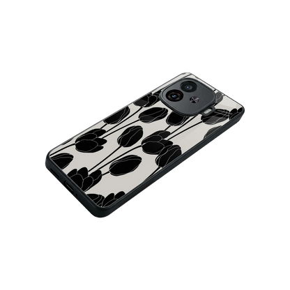 Midnight Rose stylish phone case for iqoo neo 10r 5g | glossy glass and slim fit