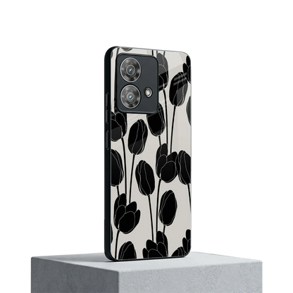 Midnight Rose motorola edge 40 neo 5g mobile cover | shockproof glass phone case