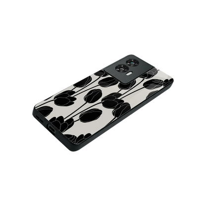 Midnight Rose stylish phone case for motorola edge 50 fusion | glossy glass and slim fit