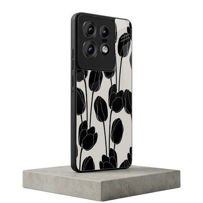 Midnight Rose motorola edge 50 pro mobile cover | shockproof glass phone case