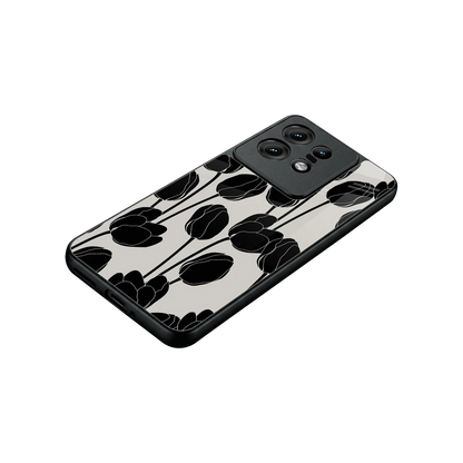 Midnight Rose stylish phone case for motorola edge 50 pro | glossy glass and slim fit