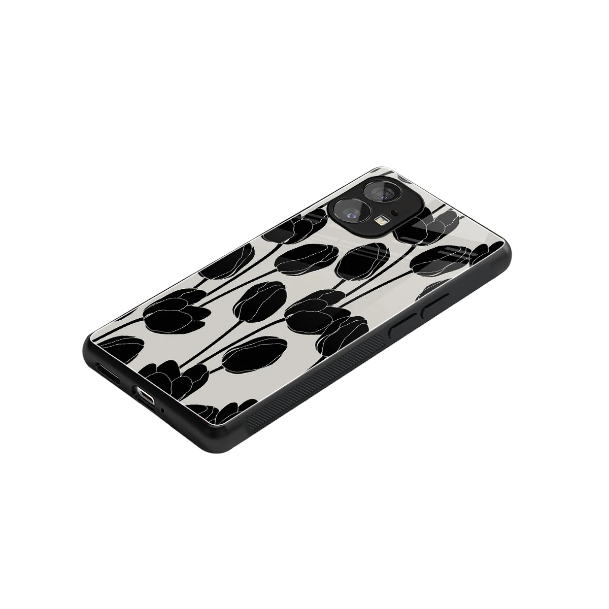 Midnight Rose stylish phone case for nothing phone 1 | glossy glass and slim fit