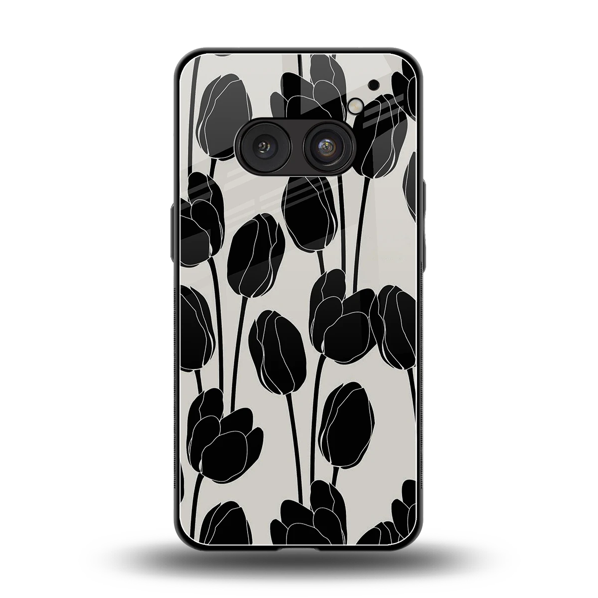 Midnight Rose back phone cover | glass case for nothing phone 2a