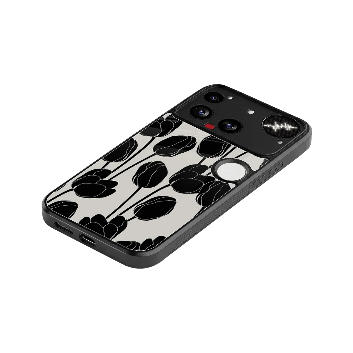 Midnight Rose stylish phone case for nothing phone 3 | glossy glass and slim fit