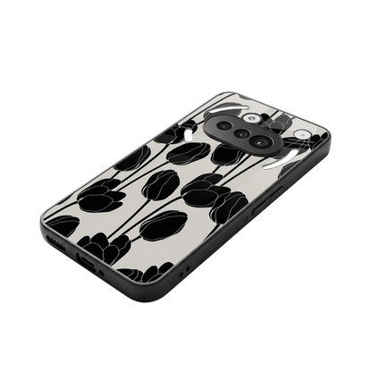 Midnight Rose stylish phone case for nothing phone 3a | glossy glass and slim fit