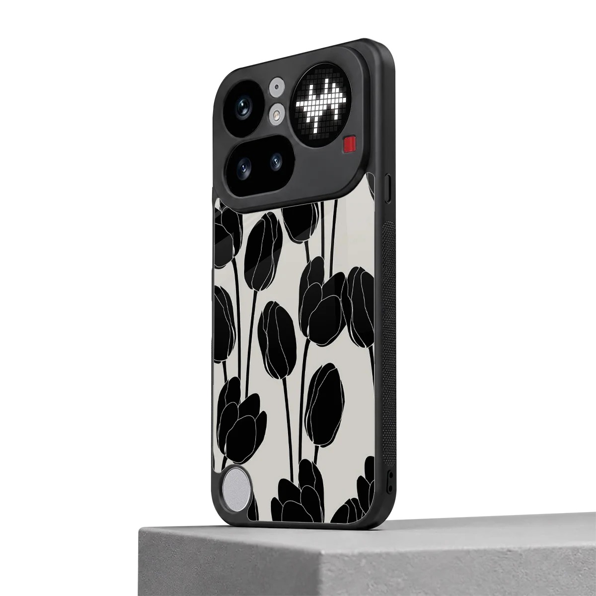 Midnight Rose nothing phone 4a pro mobile cover | shockproof glass phone case