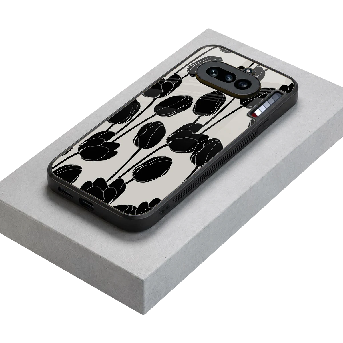 Midnight Rose stylish phone case for nothing phone 4a | glossy glass and slim fit
