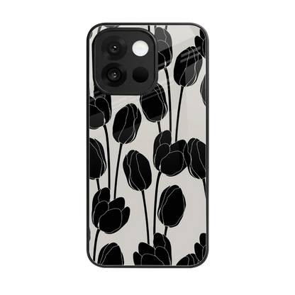Midnight Rose back phone cover | glass case for oneplus 13s